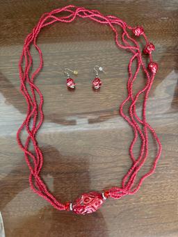 necklace and earring set