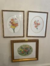 floral pictures by R. Tobey