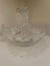 crystal glass basket