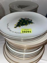 various BC Clark anniversary Christmas plates