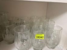 glass Christmas cups