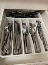 silverware; knives; forks; spoons