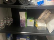 tissues and napkins and mini water bottles