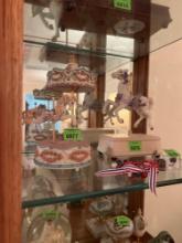 vintage carousel horse music box