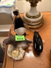 glass animal decor