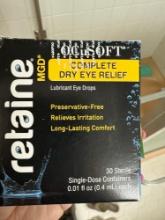 Boxes of Retaine eye drops
