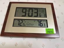 Clock and thermometer