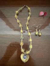 necklace and earring set