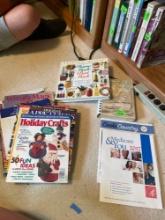 craft and home magazines; cook books