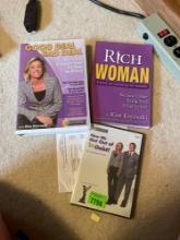Financial book and DVDs