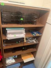wood shelves not the contents