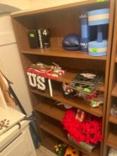 wood shelves not the contents