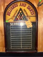 Billards and Darts score Board