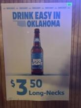 BUD LIGHT advertising sign