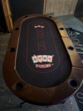 foldable poker table