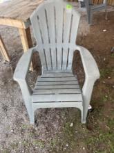 3 plastic chairs