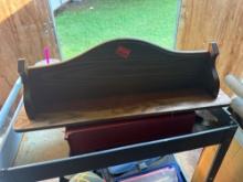 Wooden wall shelf