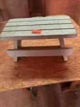 Small decorative picnic table