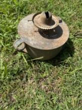 Antique metal latern base