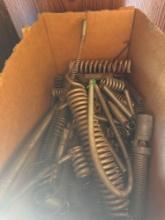 Box of springs and box of solar light items