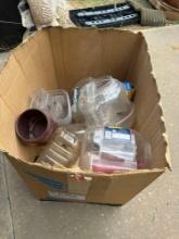 Box of empty containers