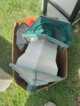 Box of bird feeders