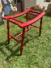 Wooden suitcase holder