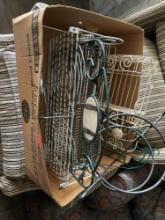 Box of wire racks and shelves
