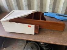 Several wall shelves