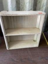 Wicker shelves