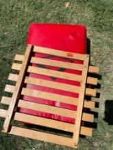 Stricking bag and small wood fence piece