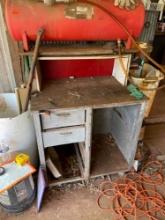 Wood and metal shop table BUYER IS RESPONSIBLE FOR LOADING
