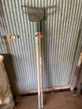 Rake and a scraper