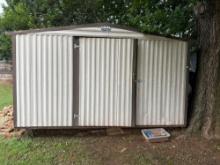 Portablebuilding 8x12x8 contents are not included *BUYER IS RESPONSIBLE FOR DISASSEMBLING LOADING*