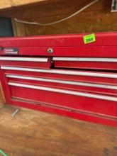 Red popular mechanics tool box