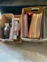 File folders, vacuum attachments and books