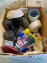 Misc dishes, wine glasses, set of glasses, and more