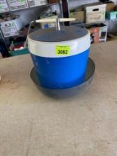PLastic bowl and an ice bucket