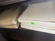 Seat cushions and chairs with table