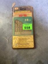 Drill bits in case