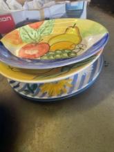 Several decorative plates
