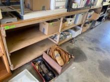 Wooden work bench with shelves *BUYER IS RESPONSIBLE FOR LOADING* Pick up after 1pm