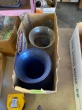 Flower vases and a wallet