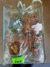 Welches jelly jars with cartoon characters Pepsi collectors glasses