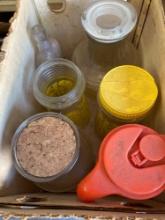 Miscellaneous canisters and water pitchers
