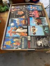 Box of VHS tapes