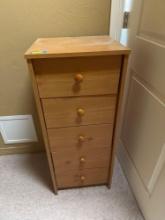 Chest of drawers, 16 x 16.5 x 39.5 inches