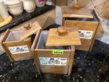 wooden containers