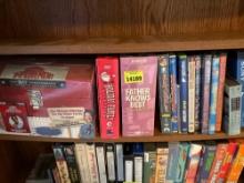 Shelf of DVD movies