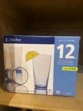 Anchor 12 pc beverage set belle blueberry color